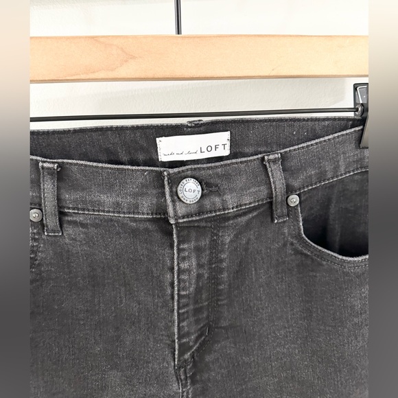 Loft Modern Skinny Jeans Black Size 8/29 - Picture 5 of 6